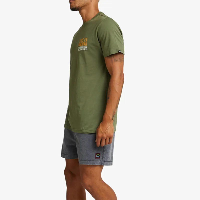 Deus Ex Machina Beam Tee in Loden Green-5