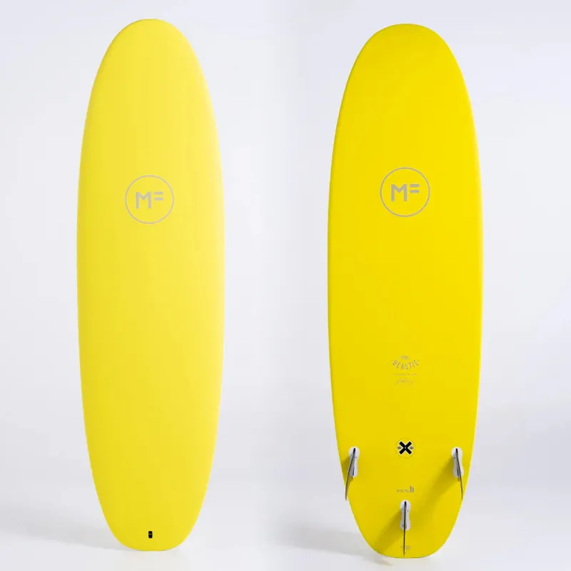 Mick Fanning Beastie Super EVA Soft Surfboard in Sunny Yellow - FCSII