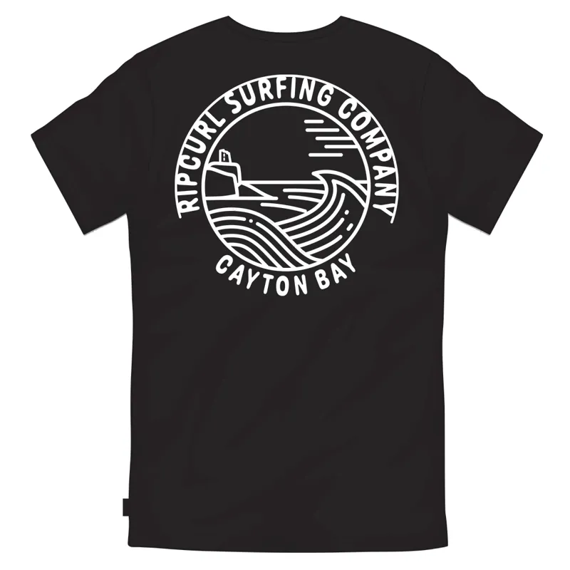 Rip Curl Cayton Bay Tee in Black