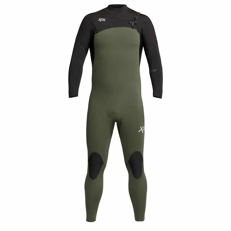 Xcel Comp 5/4mm Chest Zip Wetsuit in Dark Forest/Black