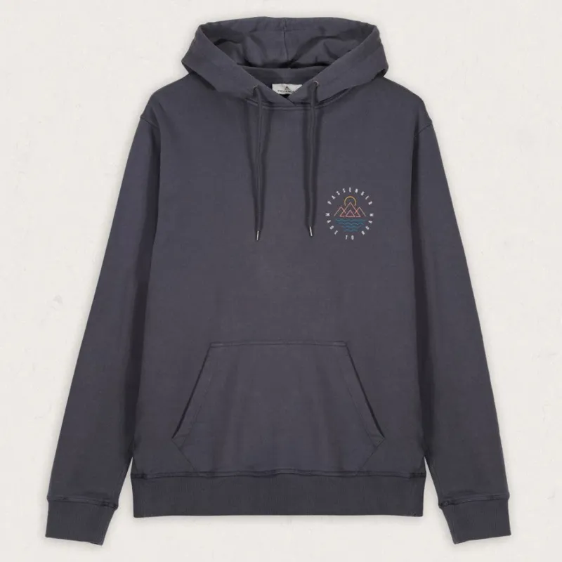 Passenger Escapism Recycled Cotton Hoodie in Faded Black-1