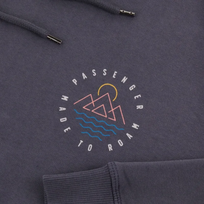 Passenger Escapism Recycled Cotton Hoodie in Faded Black-3