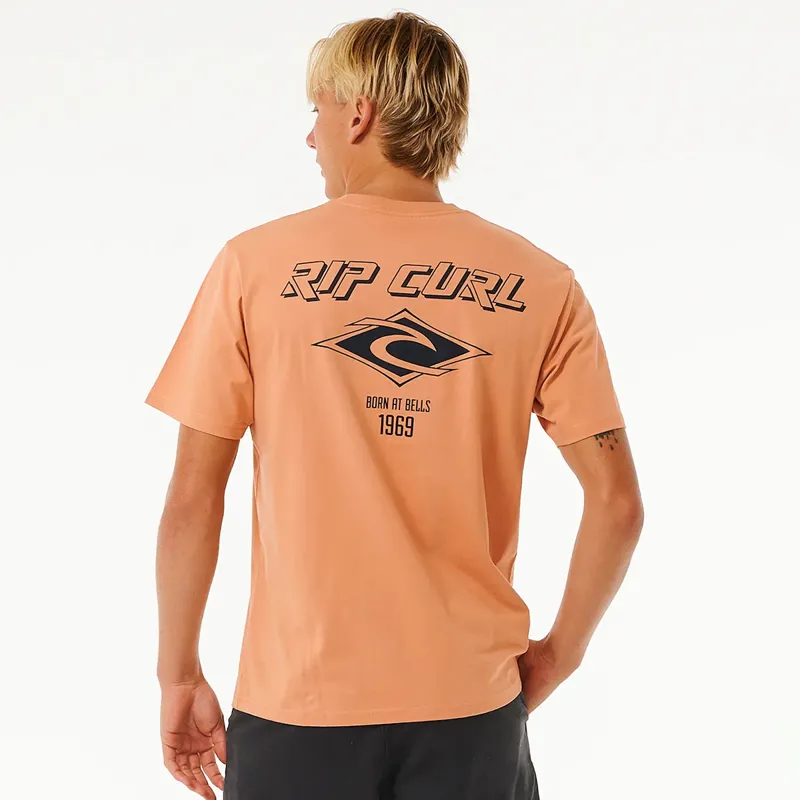 Rip Curl Fade Out Icon Tee in Clay