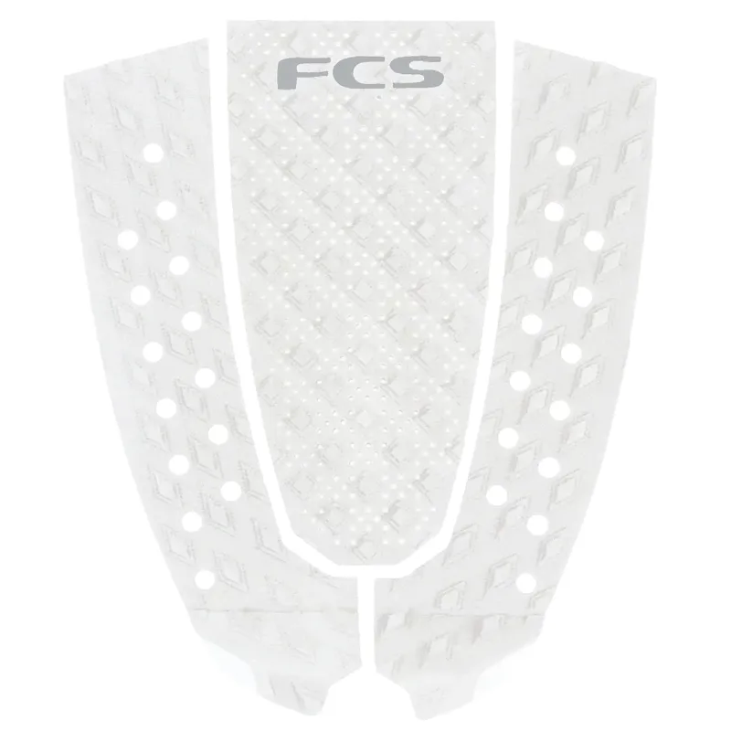 FCS T-3 EcoBlend White/Cool Grey Pin Tail Pad