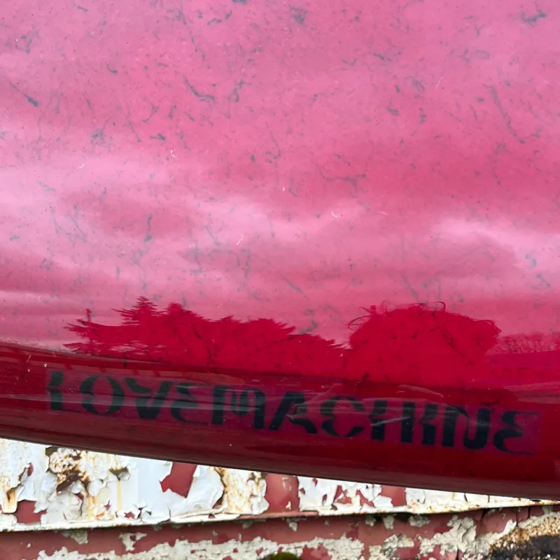 Love Machine Surfboards 7ft 8in FM Red with Red Marble Full Gloss - Futures-4