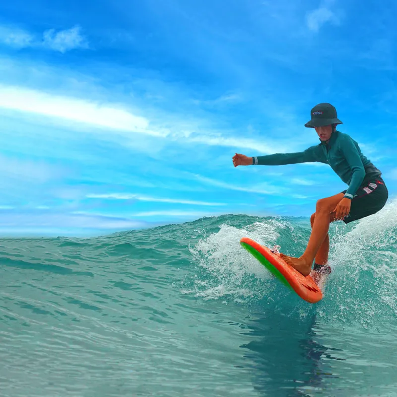 Softech Goblin Soft Surfboard in Orange/Green-1