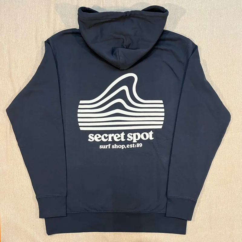 Secret Spot Logo Hoodie in India Ink/Off White