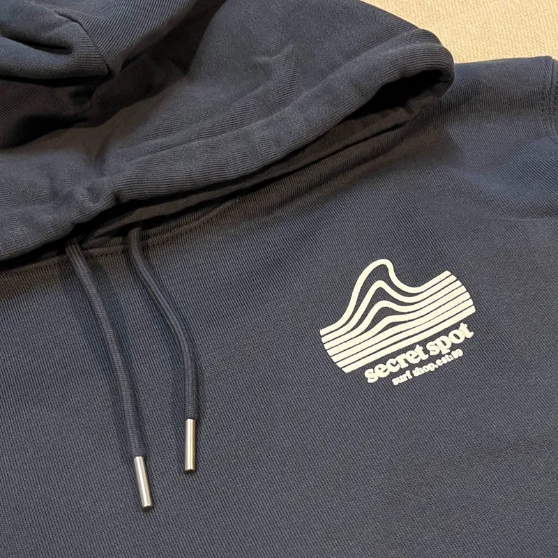 Secret Spot Logo Hoodie in India Ink/Off White-3