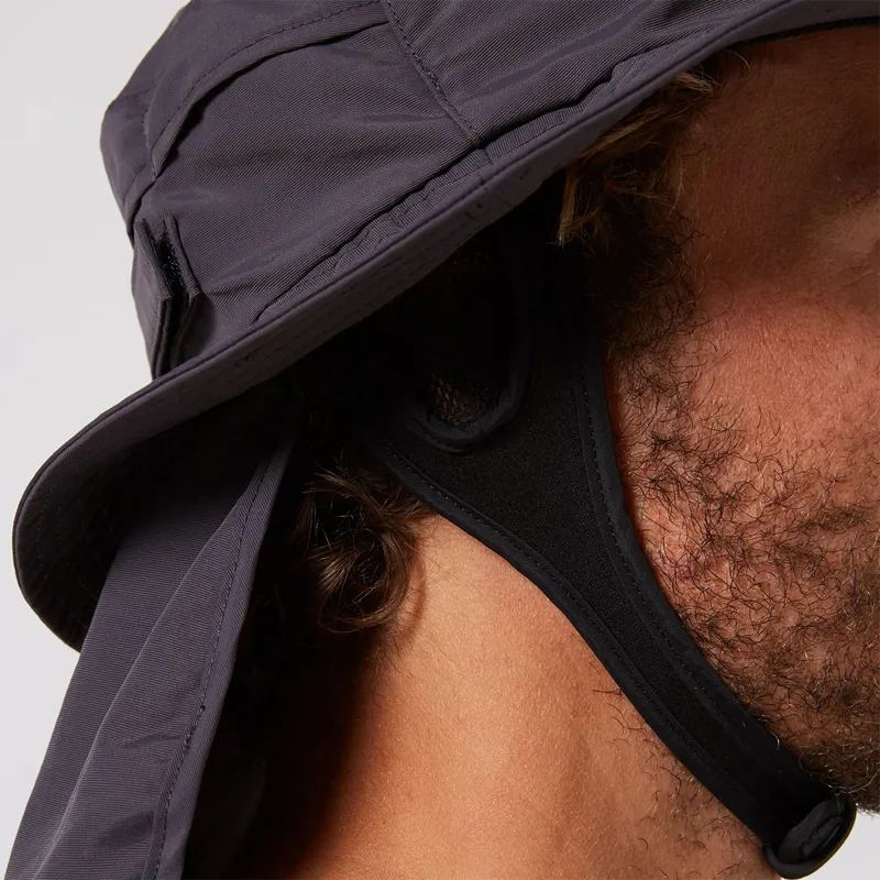 Ocean and Earth Indo Stiff Peak Surf Hat in Charcoal-2