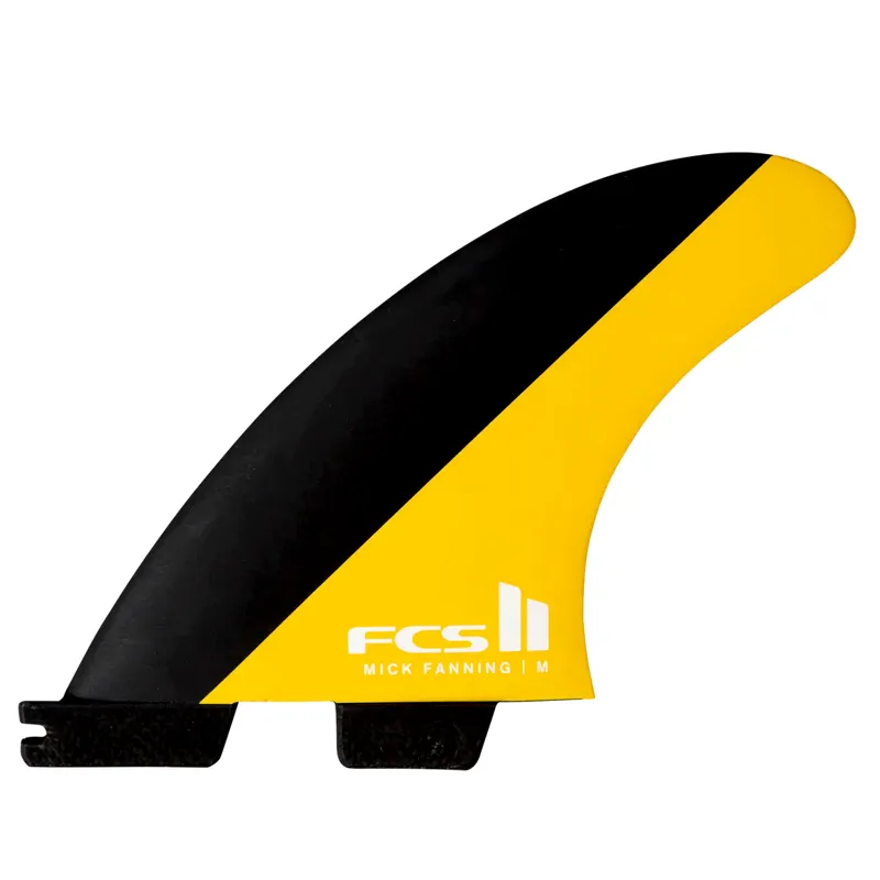 FCS II Mick Fanning PC Tri Fin Set in Black-Mango