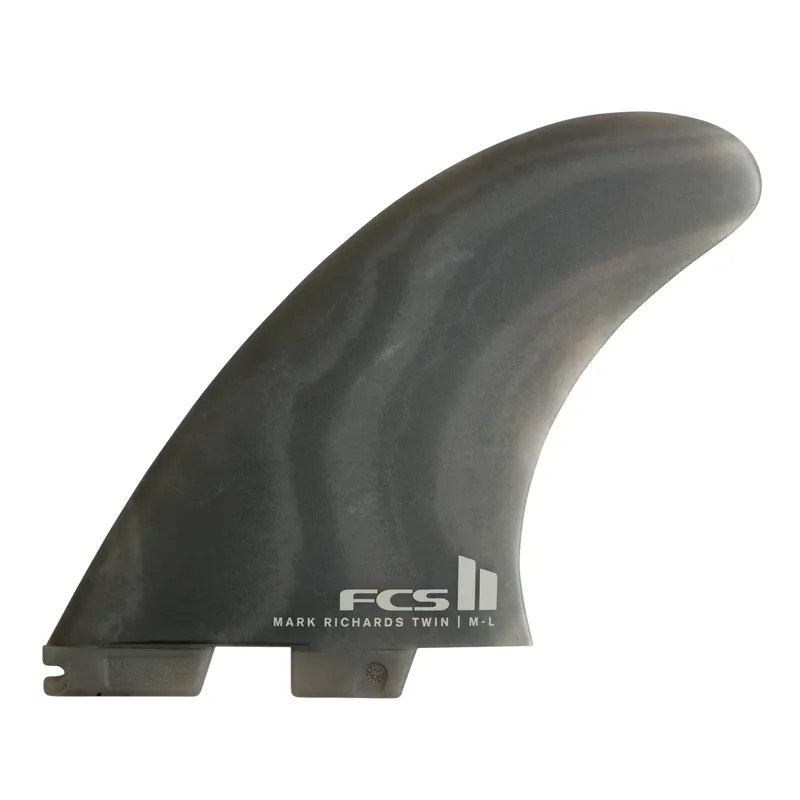 FCS II MR EcoBlend Twin + Stabiliser Fin Set in Smoke Swirl-1