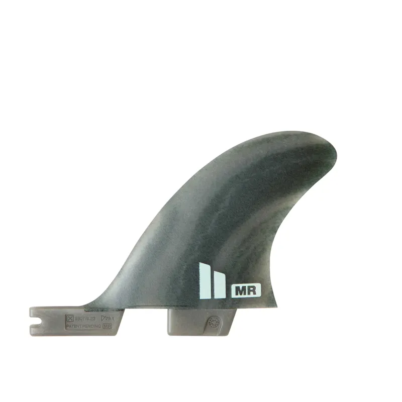 FCS II MR EcoBlend Twin + Stabiliser Fin Set in Smoke Swirl-3