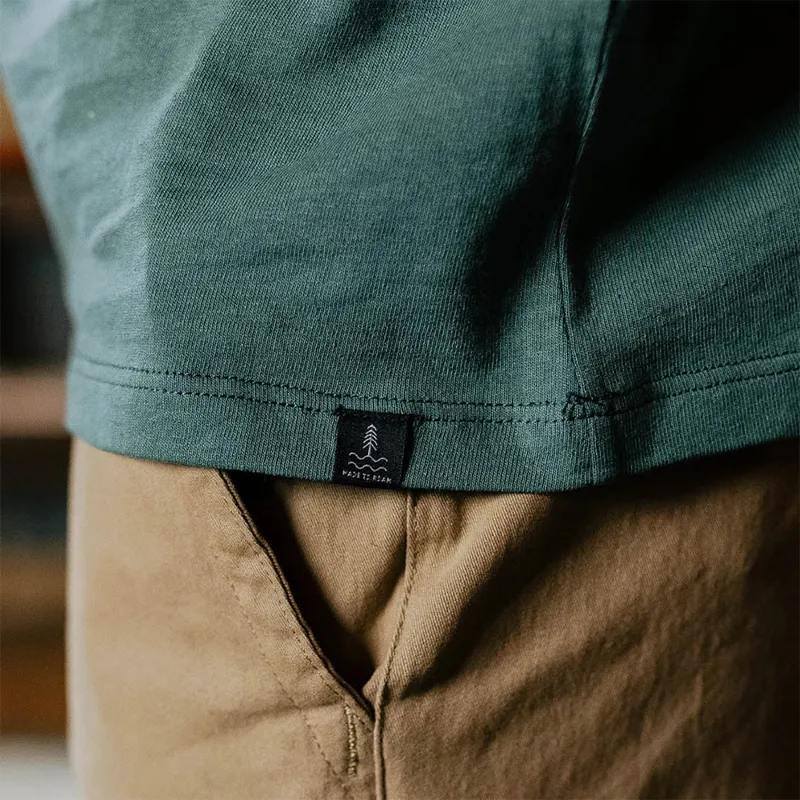 Passenger Made To Roam Recycled Cotton T-Shirt in Deep Ocean-2