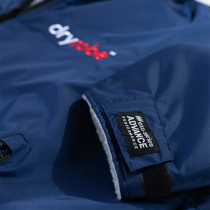 Dryrobe Advance Long Sleeve Change Robe in Navy/Grey-5