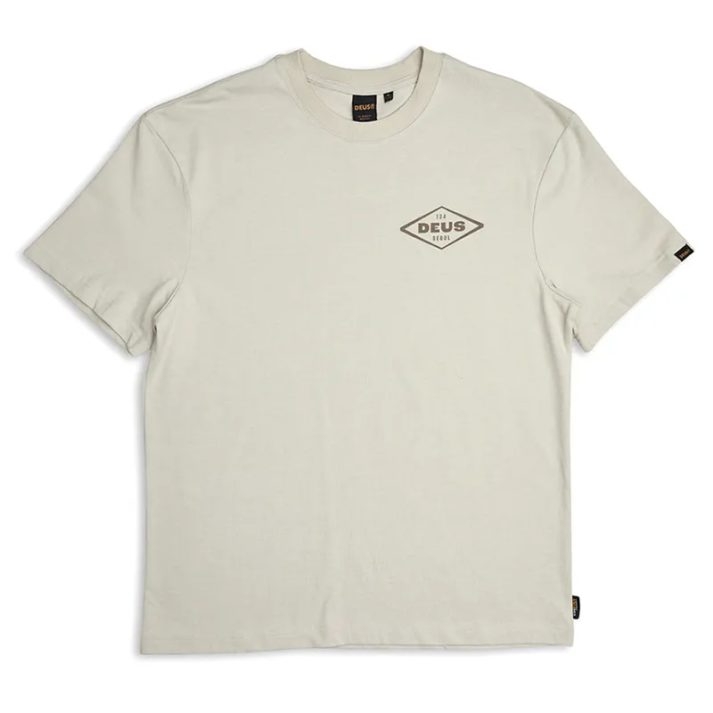 Deus Ex Machina Old Customs Tee in Dirty White-1