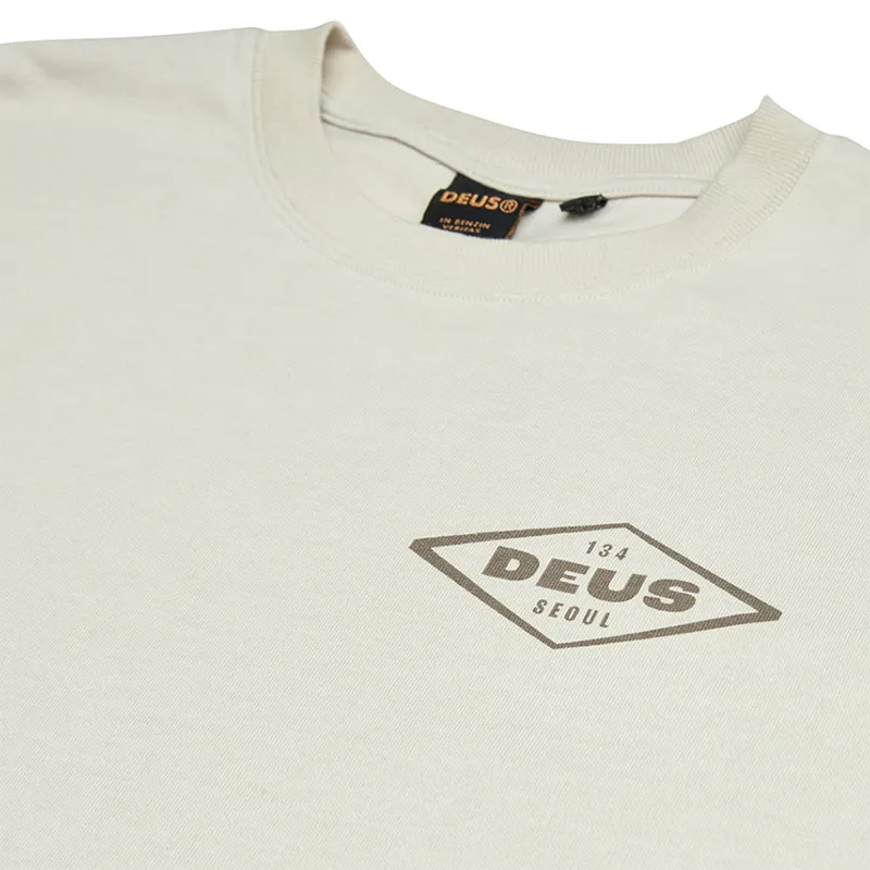 Deus Ex Machina Old Customs Tee in Dirty White-2