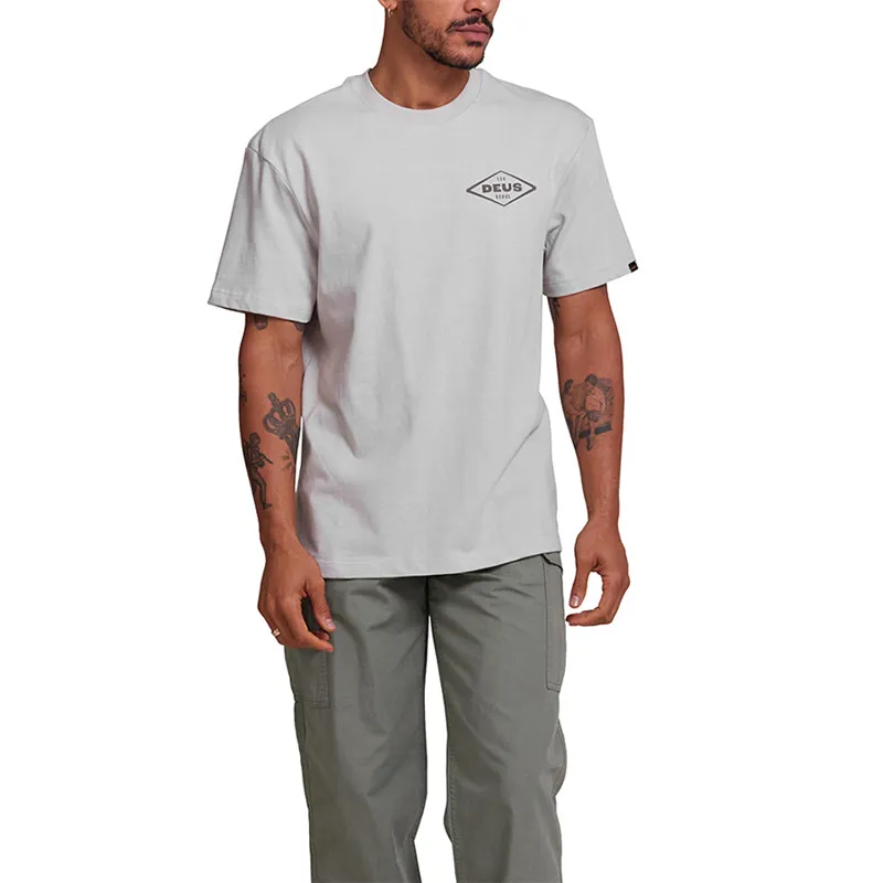 Deus Ex Machina Old Customs Tee in Dirty White-4