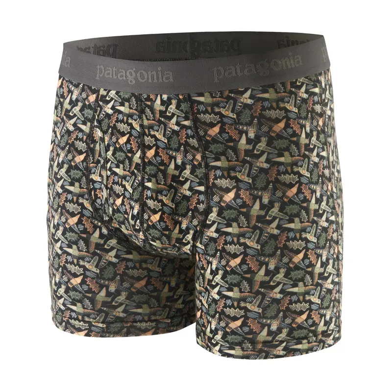 Patagonia Essential 3in Boxers in Allen's Party: Ink Black