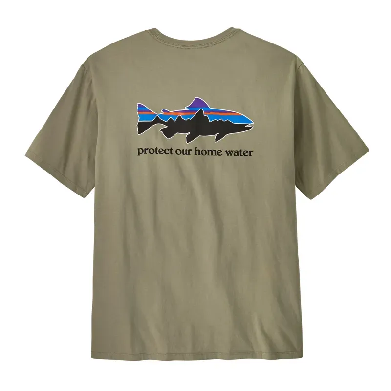 Patagonia Home Water Trout Organic T-Shirt in River Rock Green