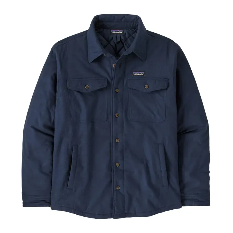 Patagonia Lightweight Insulated Fjord Flannel Shirt in New Navy