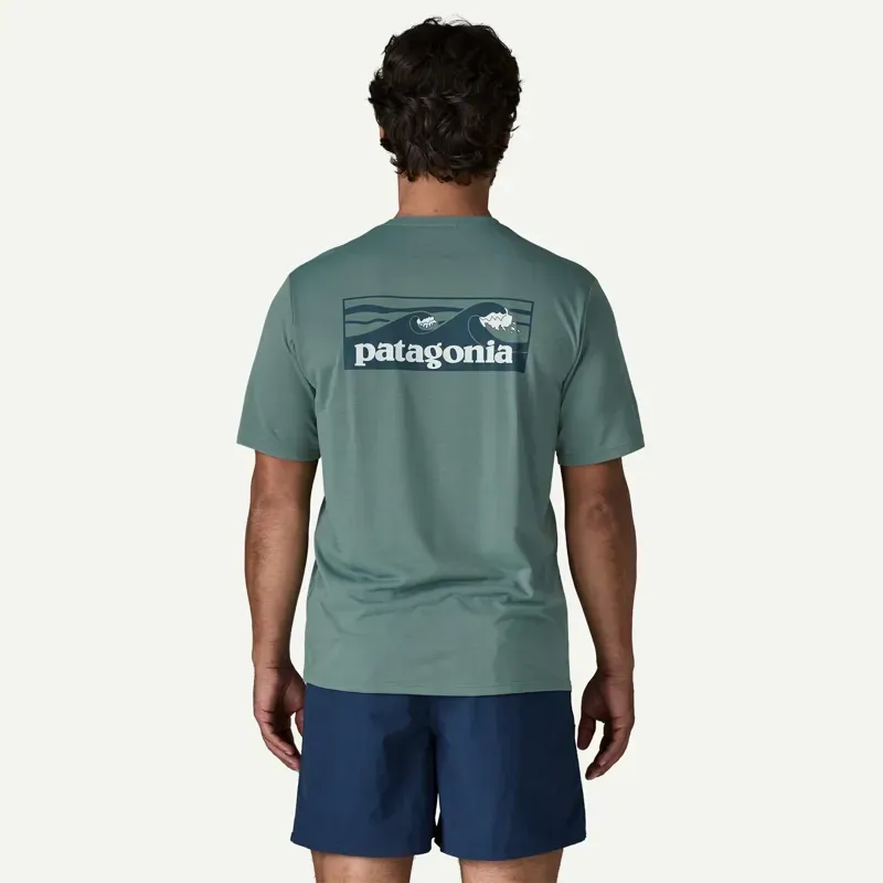 Patagonia Capilene Cool Daily Shirt Boardshort Logo in Blue Sage - Light Blue Sage X-Dye-2