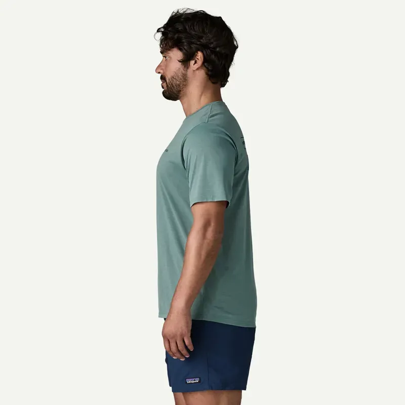 Patagonia Capilene Cool Daily Shirt Boardshort Logo in Blue Sage - Light Blue Sage X-Dye-4