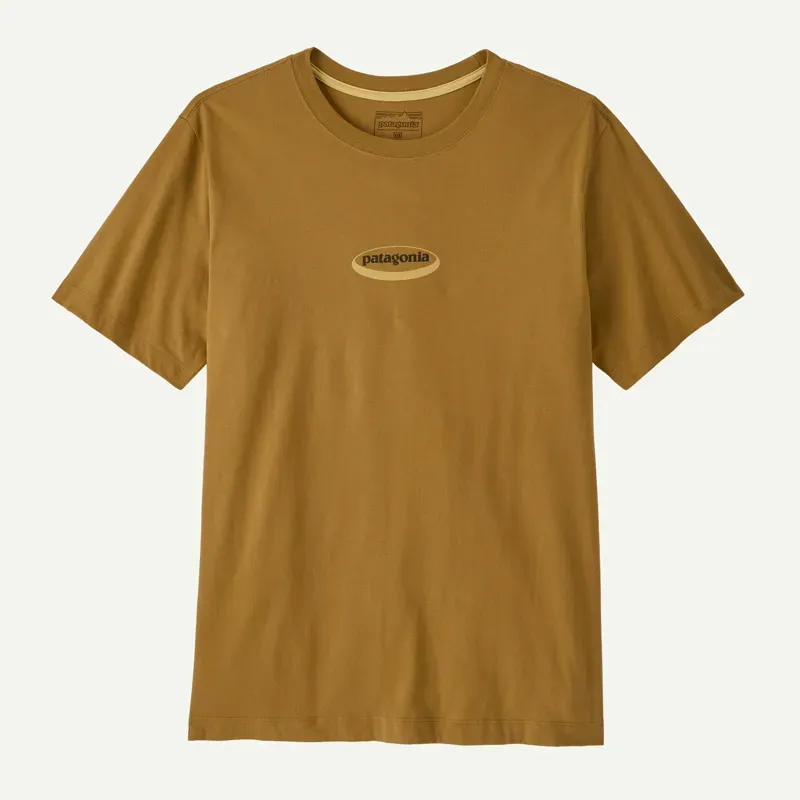 Patagonia '95 Oval Logo T-Shirt in Bobcat Brown: Sunshine-1