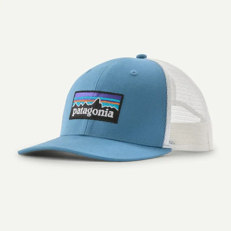 Patagonia P-6 Logo Trucker Hat in Shore Blue