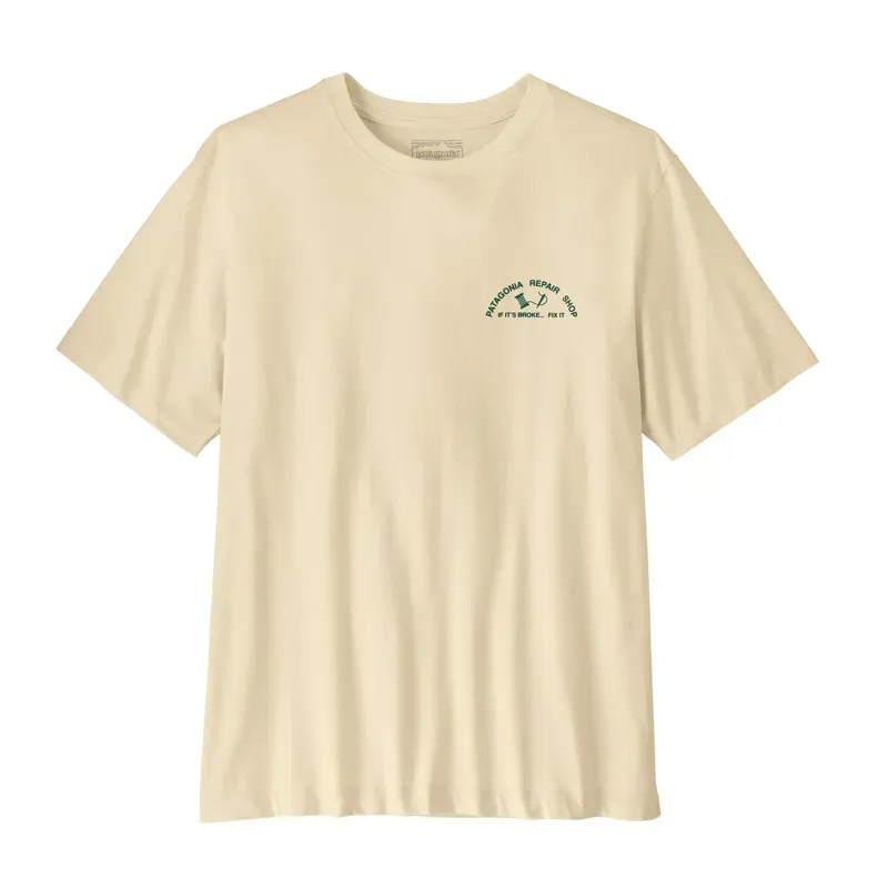 Patagonia Men's Repair Shop T-Shirt in Undyed Natural-1