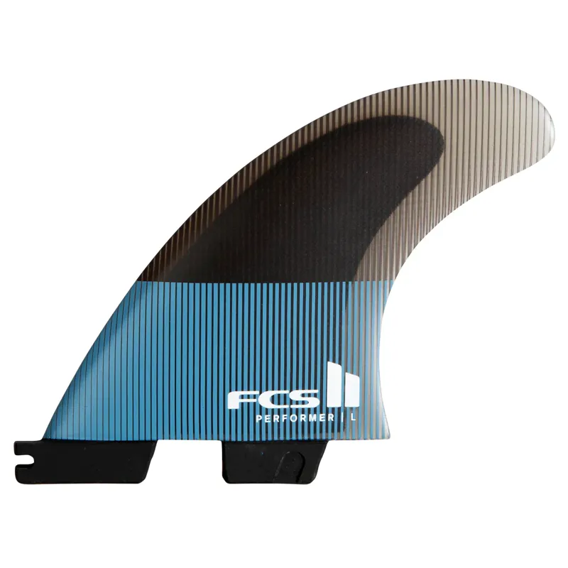 FCS II Performer PC Quad Fin Set in Tranquil Blue-2