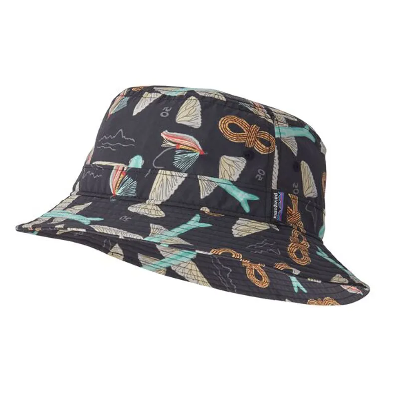 Patagonia Wavefarer Bucket Hat in Fly 50: Ink Black