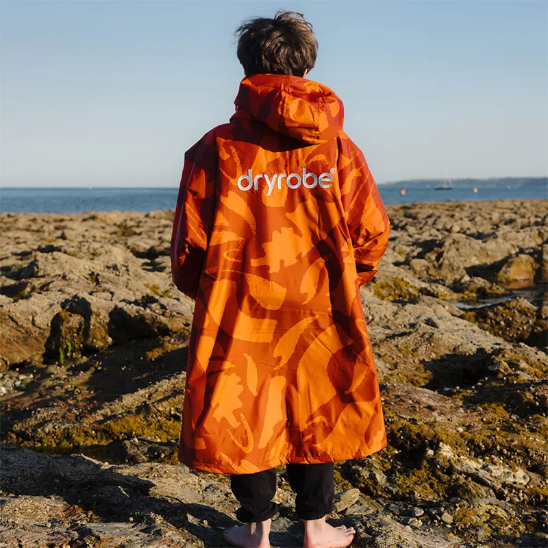 Dryrobe Advance Alpine Long Sleeve Change Robe in Mosaic Palm for Ages 10-13-5