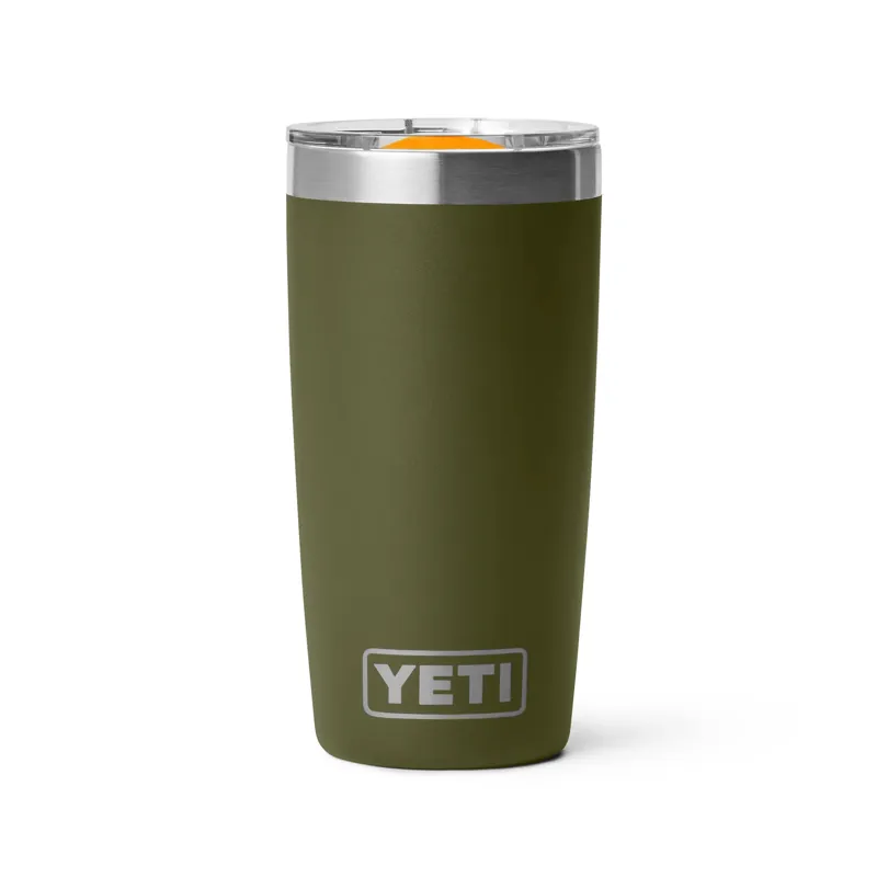 Yeti Rambler 10oz Tumbler in Olive/King Crab Orange