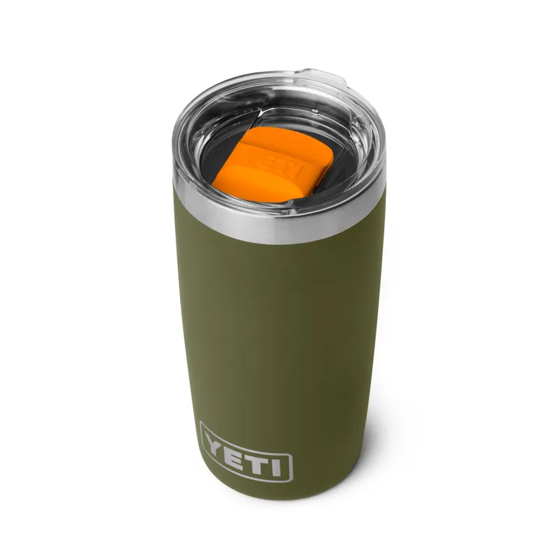 Yeti Rambler 10oz Tumbler in Olive/King Crab Orange-1