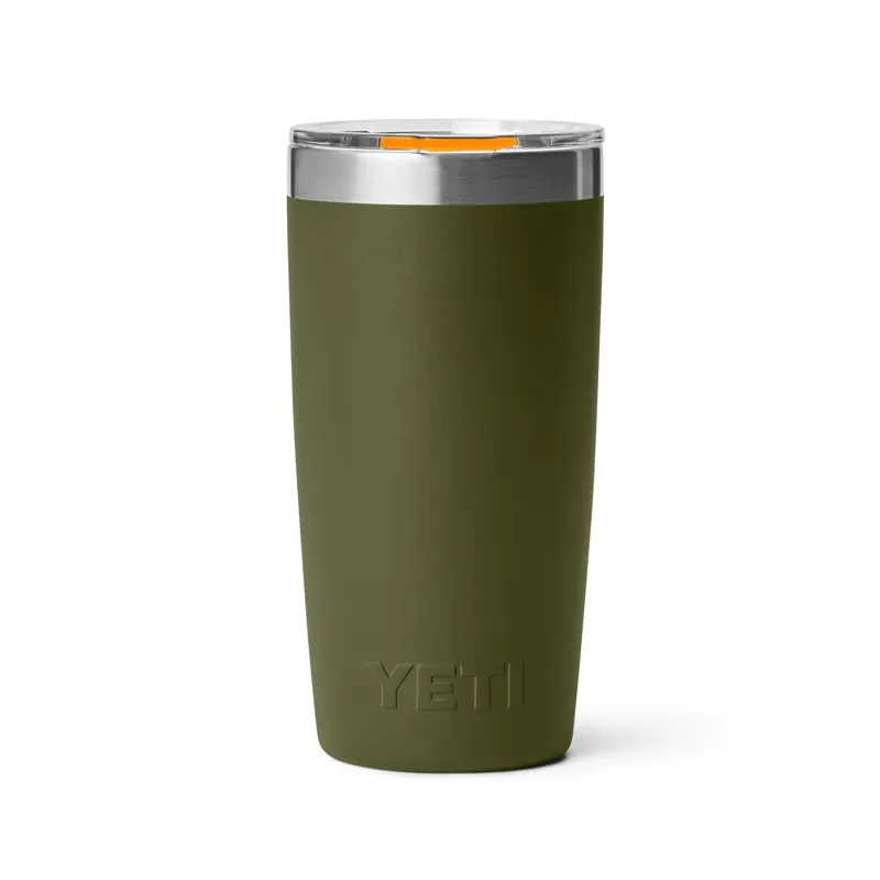 Yeti Rambler 10oz Tumbler in Olive/King Crab Orange-2