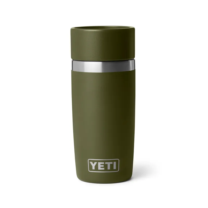 Yeti Rambler 12oz Travel Bottle in Olive/King Crab Orange-1