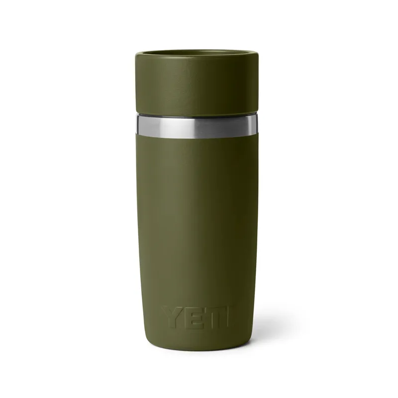Yeti Rambler 12oz Travel Bottle in Olive/King Crab Orange-2