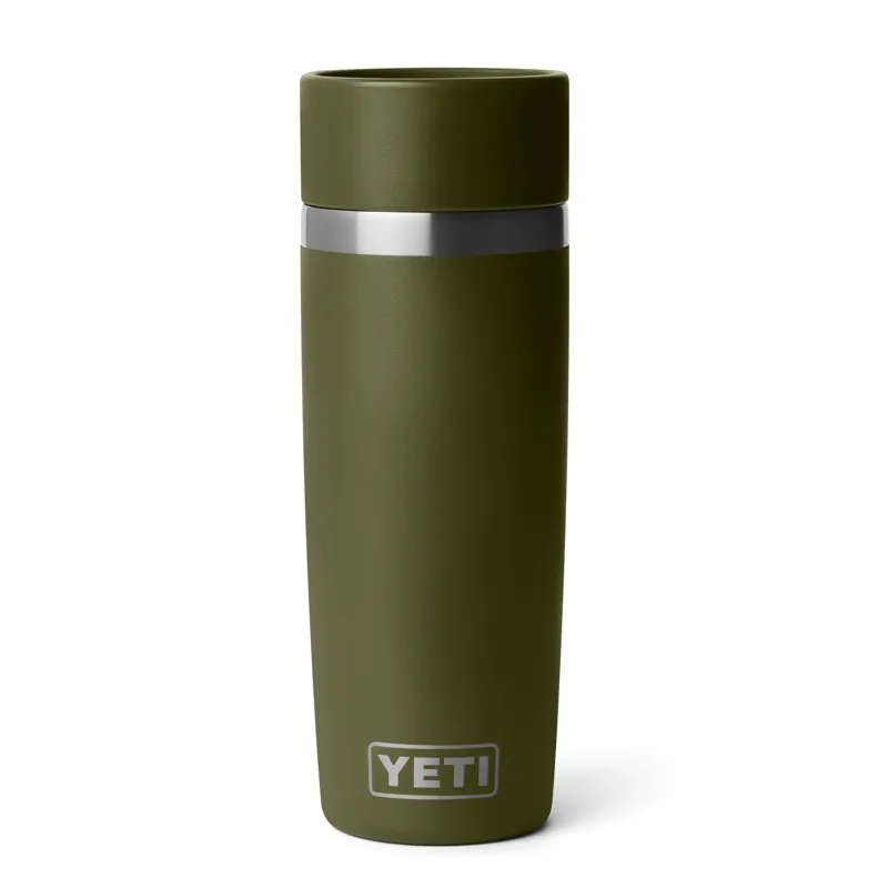 Yeti Rambler 16oz Travel Bottle in Olive/King Crab Orange-1