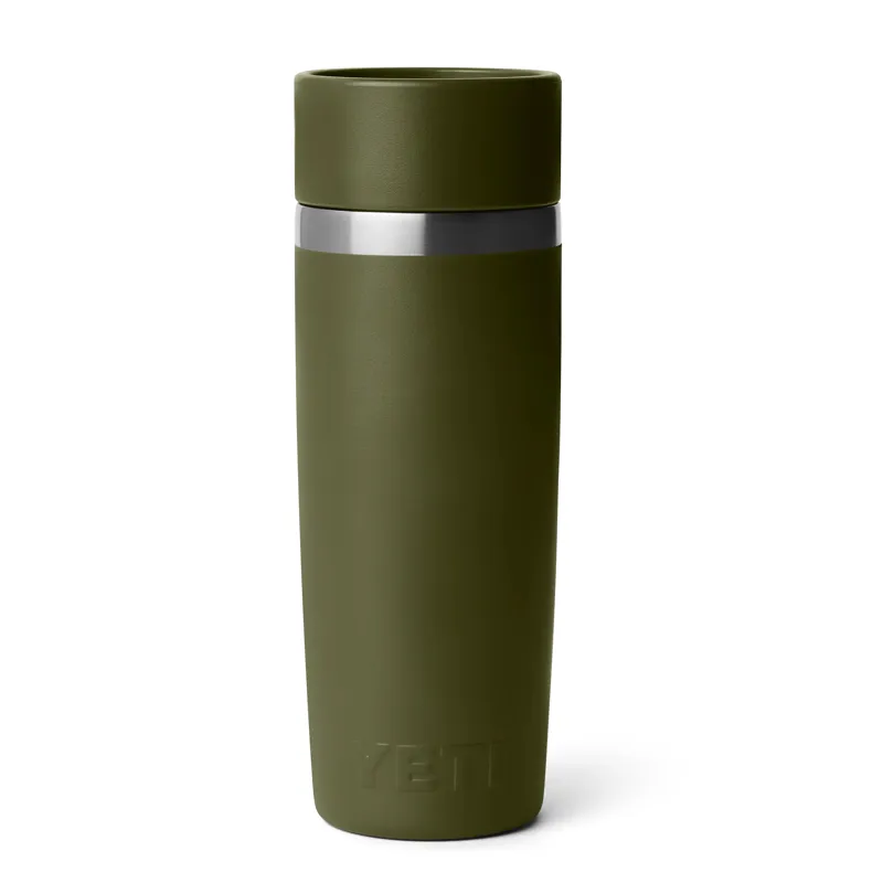 Yeti Rambler 16oz Travel Bottle in Olive/King Crab Orange-2