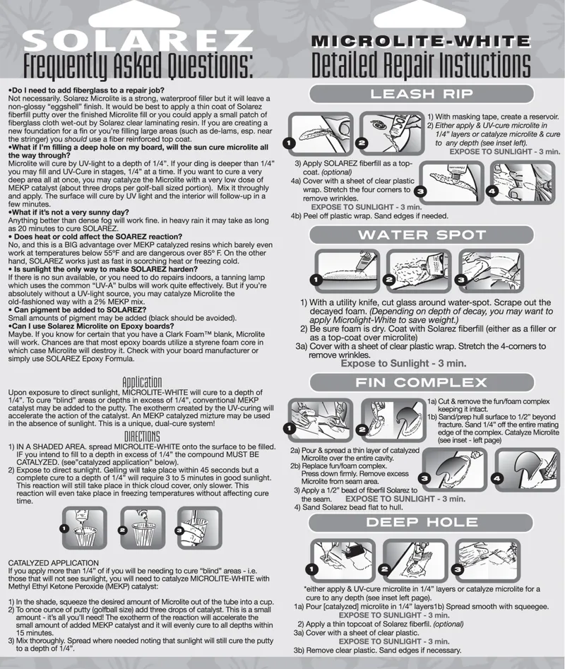 Solarez / White Repair Resin / 2oz-1