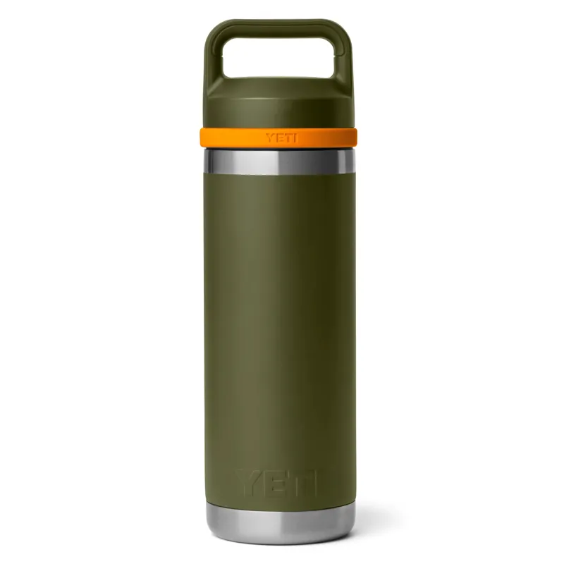 Yeti Rambler 18oz Chug Bottle in Olive/King Crab Orange-1