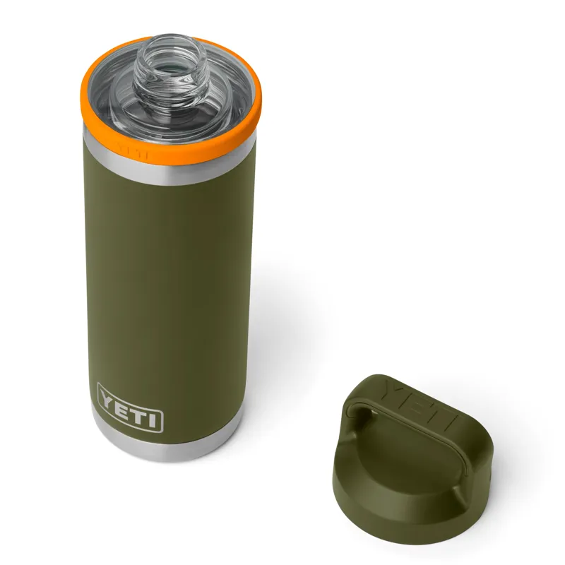 Yeti Rambler 18oz Chug Bottle in Olive/King Crab Orange-2