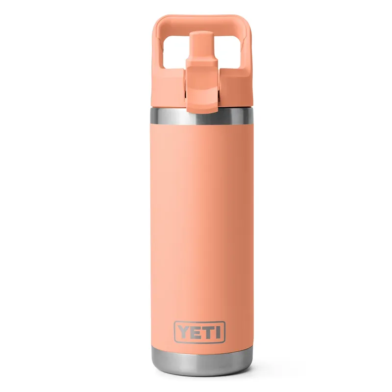 Yeti Rambler 18oz Straw Bottle in Lowcountry Peach