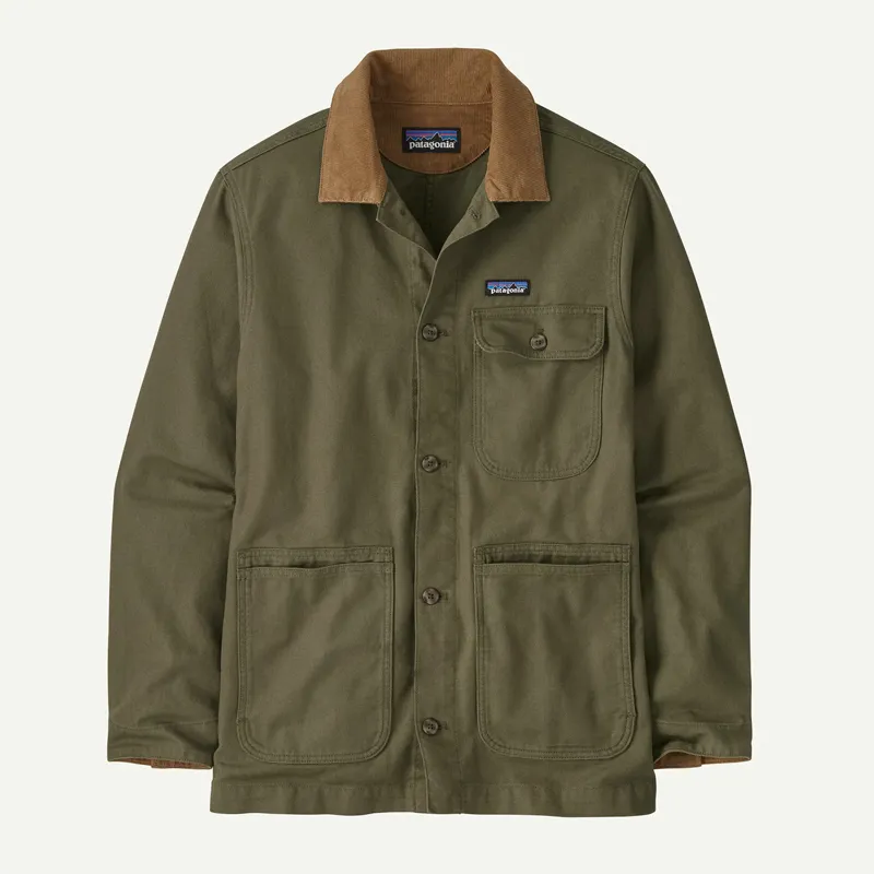Patagonia Men's Point Reyes Canvas Jacket in Basin Green