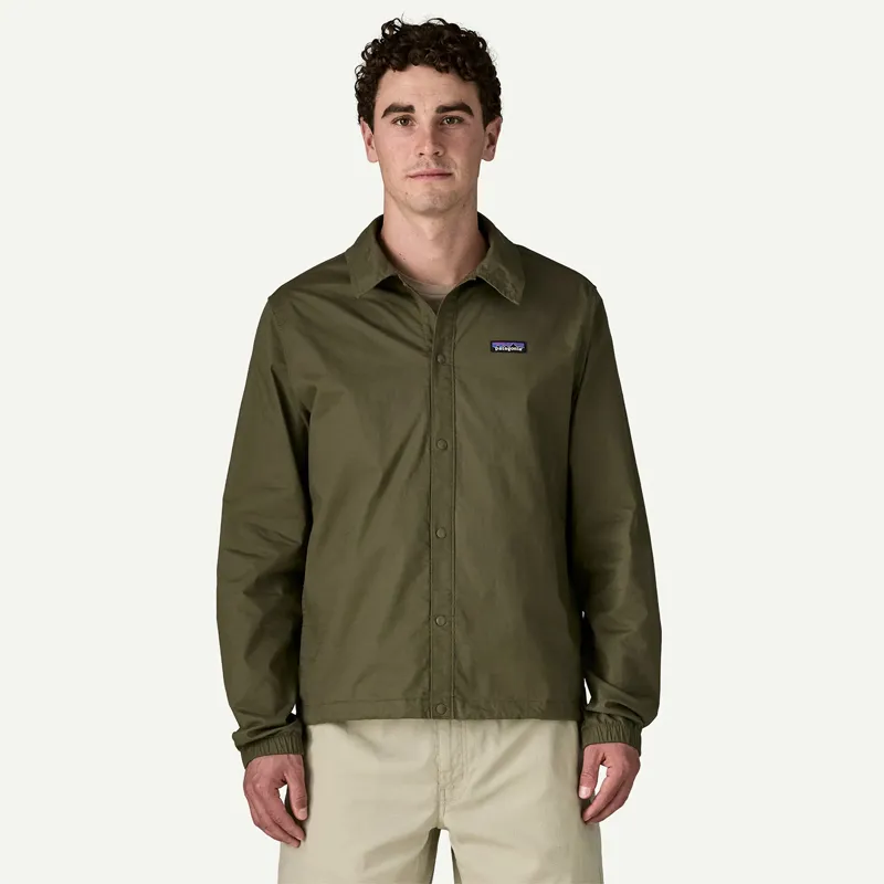 Patagonia Men's Lightweight All-Wear Unlined Jacket in Basin Green-2