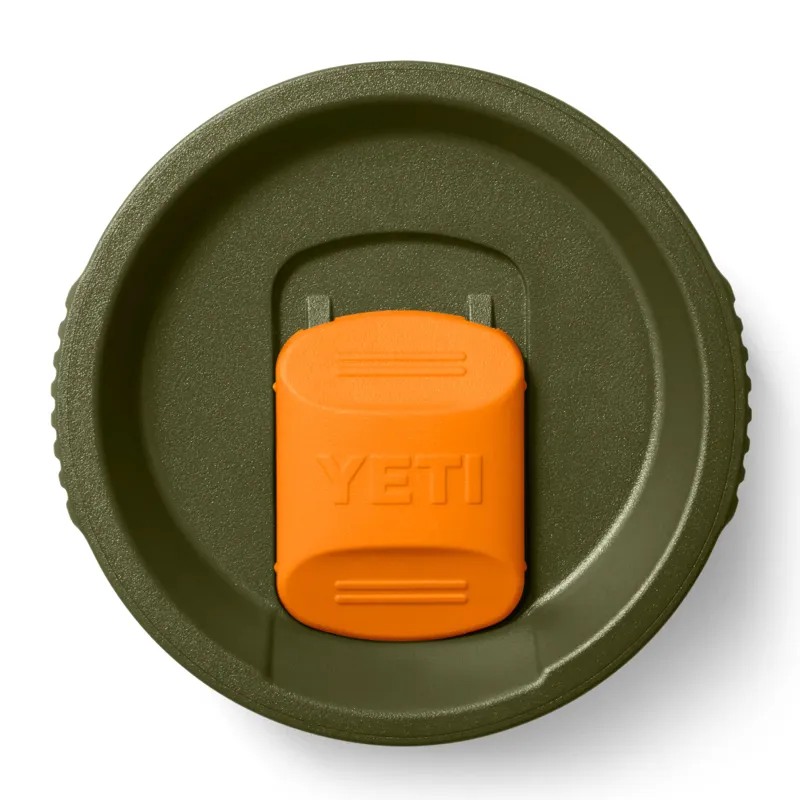 Yeti Rambler 20oz Travel Mug in Olive/King Crab Orange-4
