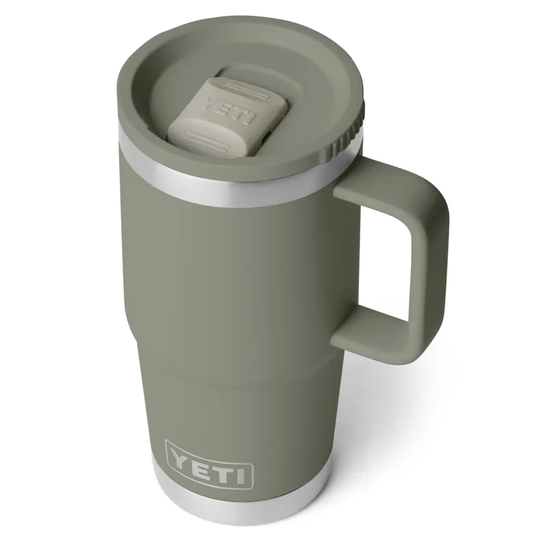 Yeti Rambler 20oz Travel Mug in Pampa Green