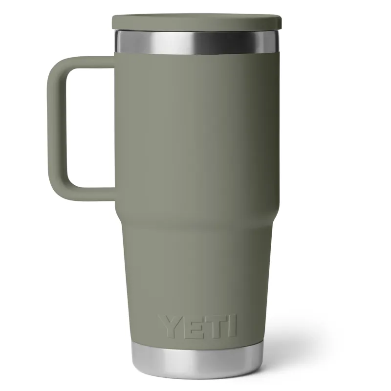Yeti Rambler 20oz Travel Mug in Pampa Green-2