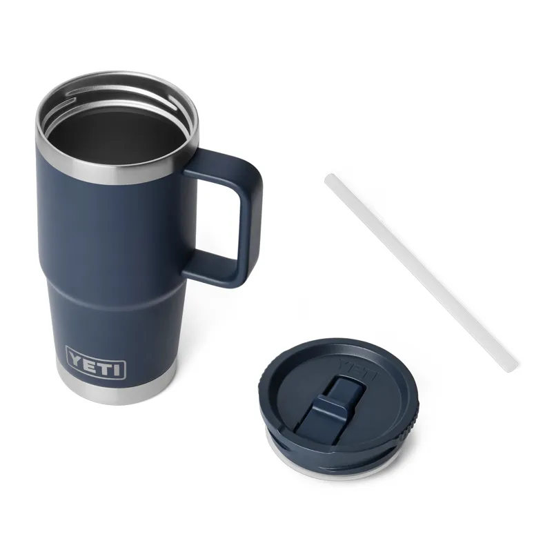 Yeti Rambler 20oz Travel Straw Mug in Navy-3