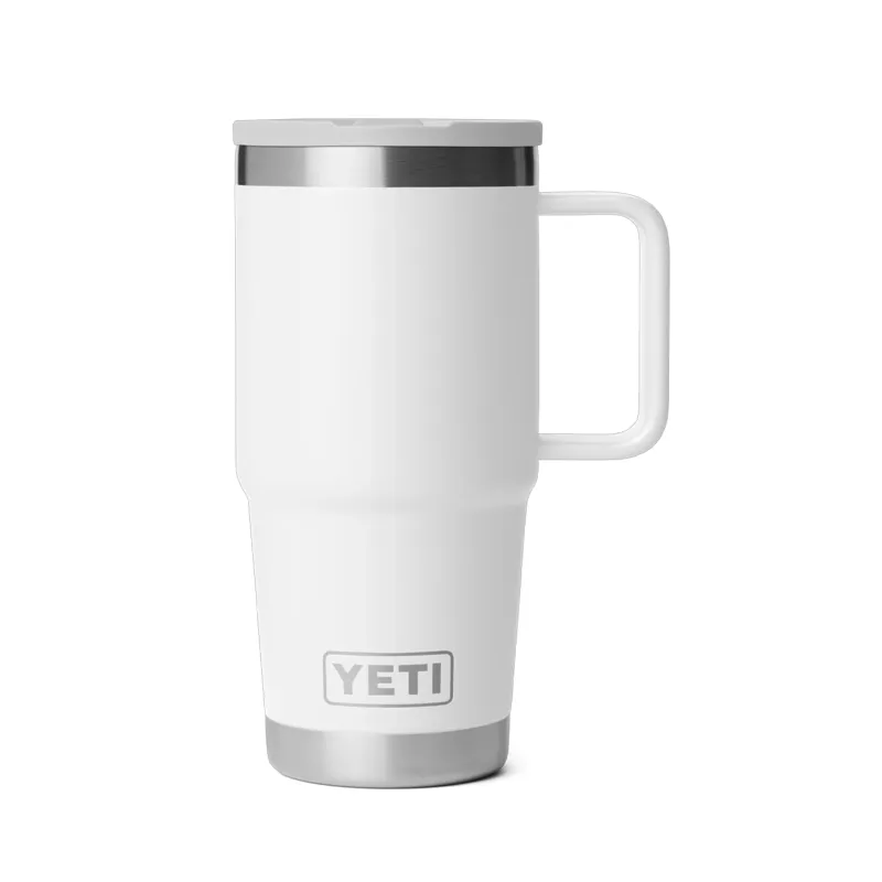 Yeti Rambler 20oz Travel Straw Mug in White-1